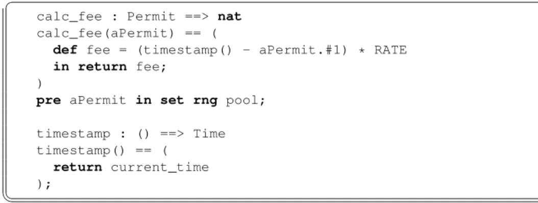 Fig. 8. Formal Billing Operation
