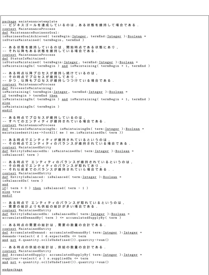 図 A.2: 需要と供給のバランスを維持するビジネスプロセスに対する制約 16