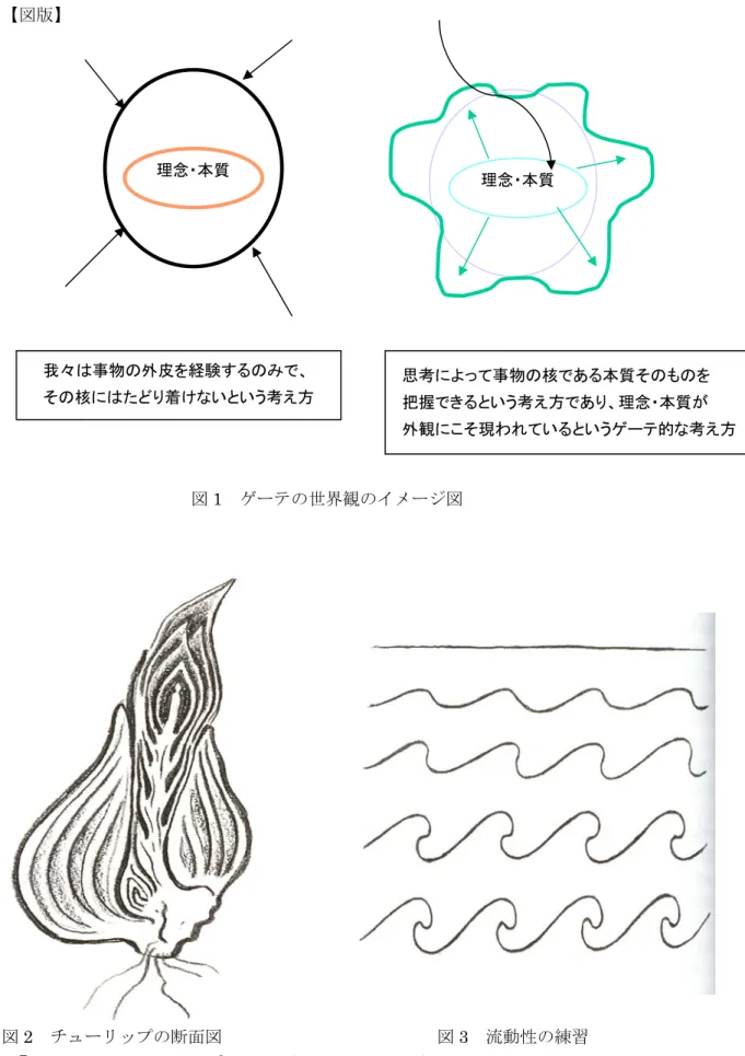 図 1  ゲーテの世界観のイメージ図 