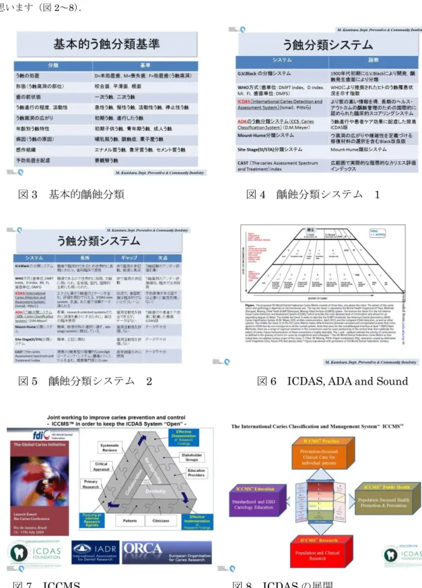 図 7  ICCMS                                                        図 8  ICDAS の展開 