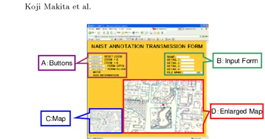 Fig. 3. Input form of annotation information.
