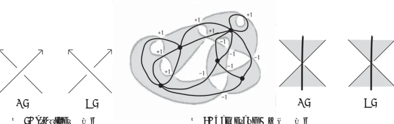 図 1: crossings の符号