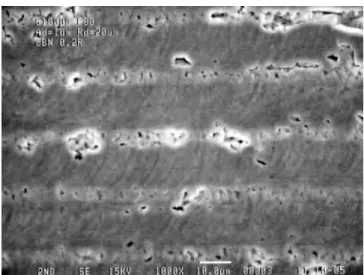 図 2-2  回転数 10,000 /min.   送り 1.5μm の表面 
