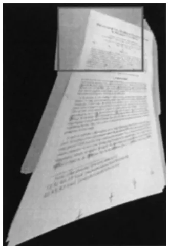 Fig. 1 Mosaic image with perspective distortion generated by previous method.