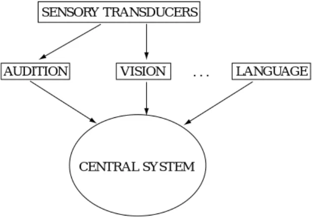 FIG. 4. 2(a).  Schematic representation of Fodor’s Model.