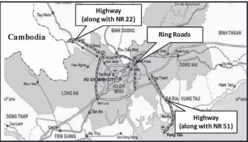 図 2.4-30  ホーチミン市周辺の道路インフラ整備計画 