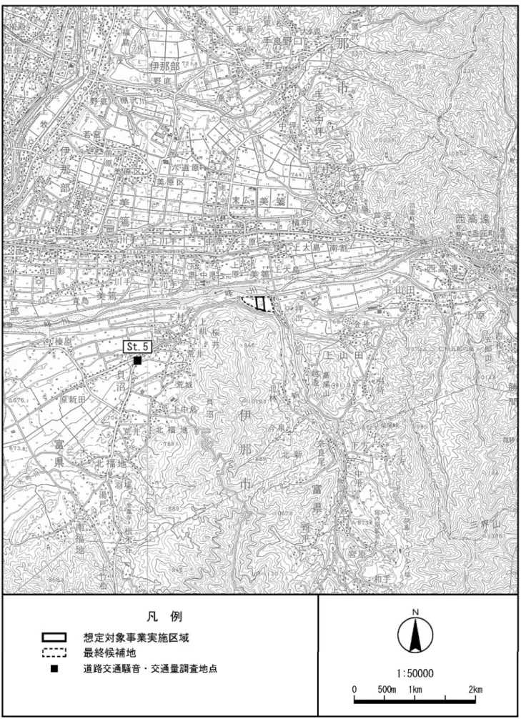 図 4.2-2  道路交通騒音・交通量調査地点 