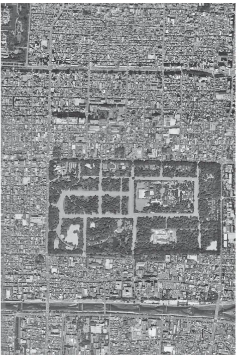 図 3 京都御苑（上空 1,000 フィートより）