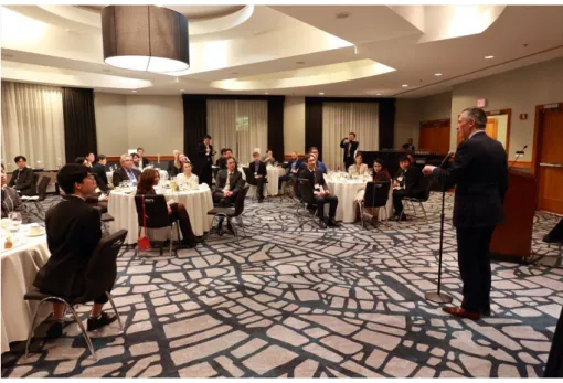 図 4. Donald R. Sadoway 教授  (MIT)  による RMW13 Banquet での挨拶  (Le Meridien 