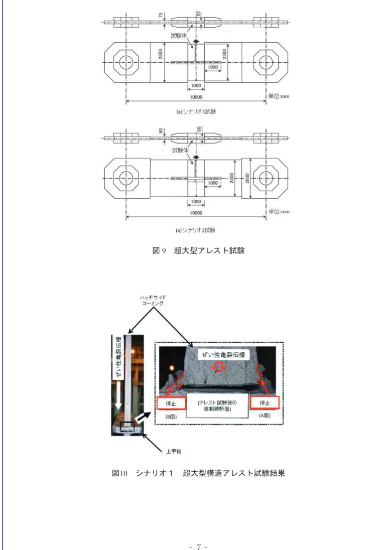 図 9 　超大型アレスト試験