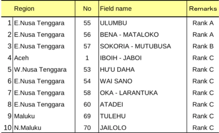 Table 6 Fields to be promoted by government from the viewpoint of rural electrification 
