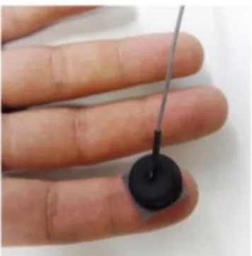 Figure 11 shows the use of the microphone as a vibration sensor. The rear port of the microphone  was affixed on a fingertip and the front port was open