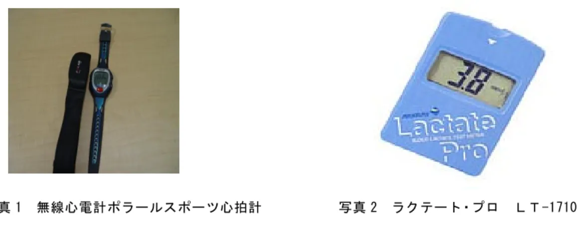 表 1  男子大学生選手の特性及び 12 分間走の測定結果  年齢 (years) 身長(cm) 体重(kg) 競技暦(years) 戦型 主たる成績 安静時心拍数(bpm) 最高心拍数(bpm) 平均心拍数(bpm) 走距離(m) VO 2 max (ml/kg/min) 平均運動強度(％) sub .um1 20 169 58 13 ドライブ インカレ出場 80 186 169 2920 54.087 74 sub .um2 21 165 70 13 ドライブ 全日学出場 85 188 168 2500