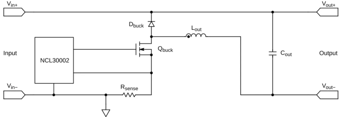 Figure 2. Inverted or Reverse Buck Converter