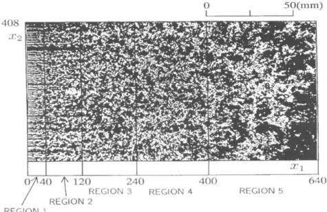 Figure  4:  TUrbulent  field  visualized  by smoke  wire  method.  Photograph  by  Thomas  Corke  and  Hassan  Nagib 