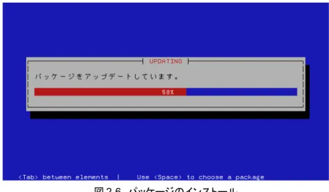図 2-6　パッケージのインストール