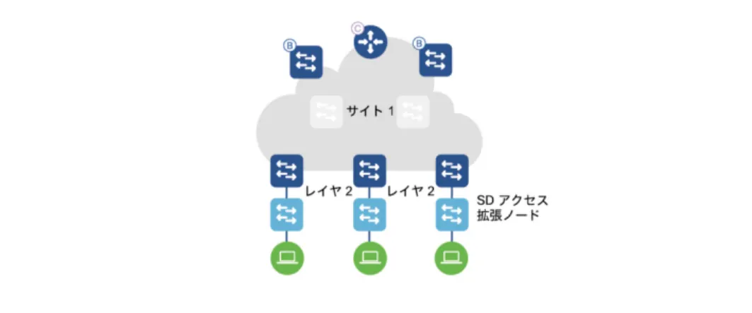 図  ファブリック拡張ノード 