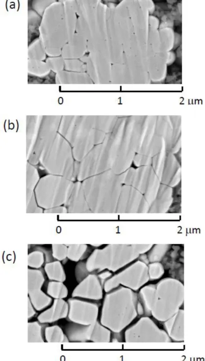 Fig. 2. SEM images of the NCM secondary particles. (a) 0 cycle, (b) after storage for 150 days at 4.1 V/cell, and (c) after 1000 cycle test.