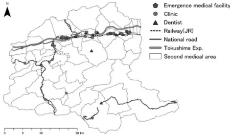 Figure 6 Agglomeration of hospitals and blocks without a doctor