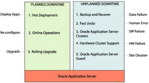 図 8: Oracle Application Server 10g R3 のエンドツーエンドの高可用性 