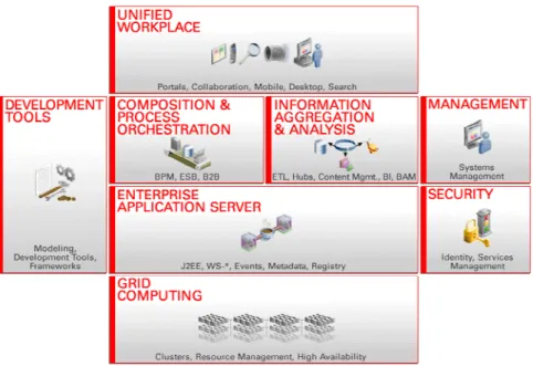 図 1 に、 Oracle Fusion Middleware の概要を示します。