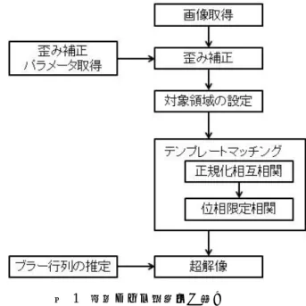 図  1  魚眼カメラ超解像の流れ 