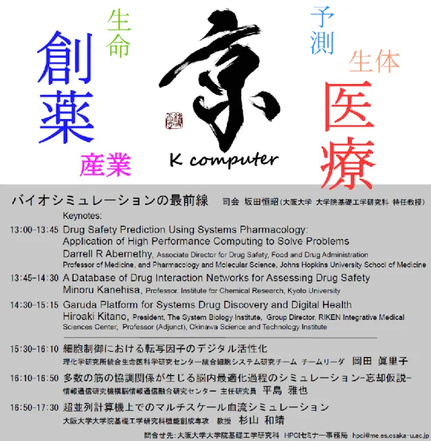 図 54   第 10 回スーパーコンピュータ「京」と創薬・医療の産学連携セミナー 