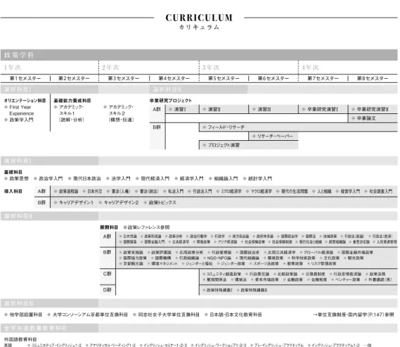図 3　同志社大学政策学部カリキュラム
