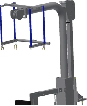 Figure 3.7: The new design for BWS system using four pneumatic muscle actu- actu-ators.