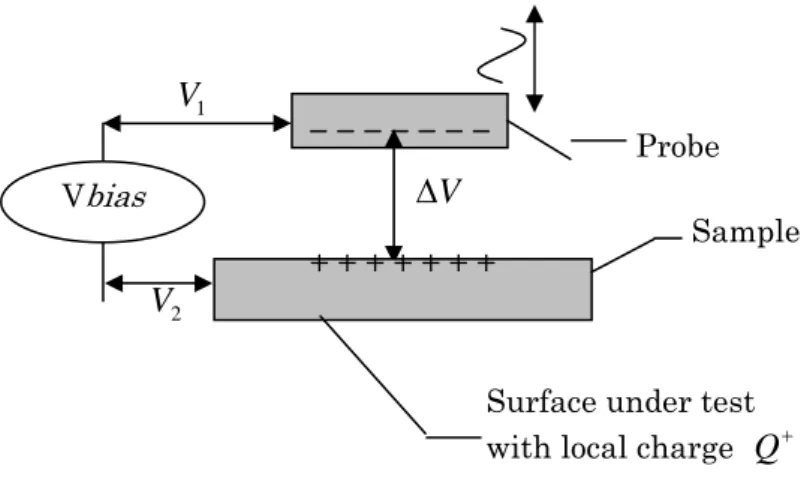 Figure 2.9. Diagram of the vibrating Kelvin probe 