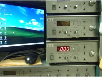 Figure 3.3. Device set up for open circuit measurement. 
