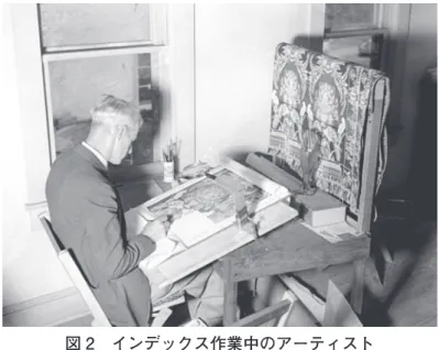 図 2 インデックス作業中のアーティスト