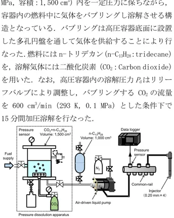 Fig. 2. CO 2  gas dissolved fuel injection system. 