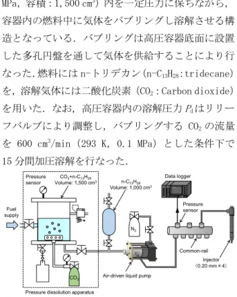 Fig. 2. CO 2  gas dissolved fuel injection system. 