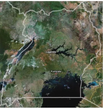 Figure 1 Uganda in Google Earth