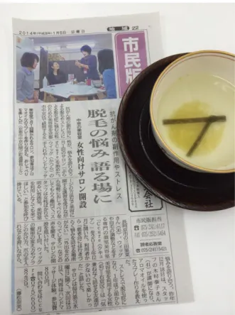 図   46    ぷらす café の記事（木村泰子撮影）