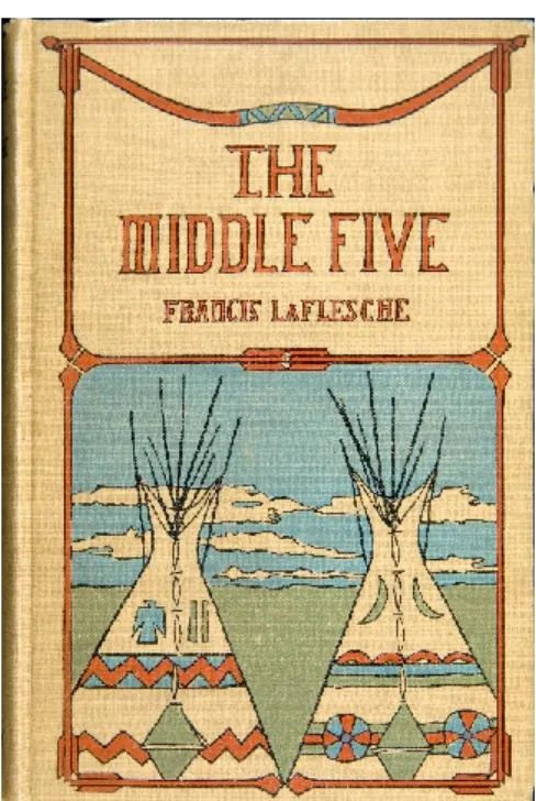 Figure 14. Frontispiece. Francis La Flesche. The Middle Five: Indian Boys at School (Boston: 