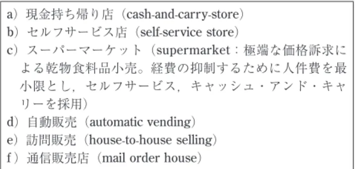 表 3 　所有関係による小売業の分類