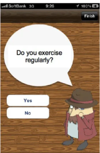 Fig. 1 : A screenshot of the conversation with the agent in the  iDetective