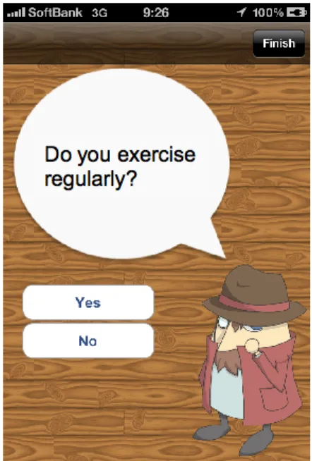 Figure 2.2: A screenshot of the conversation with the agent
