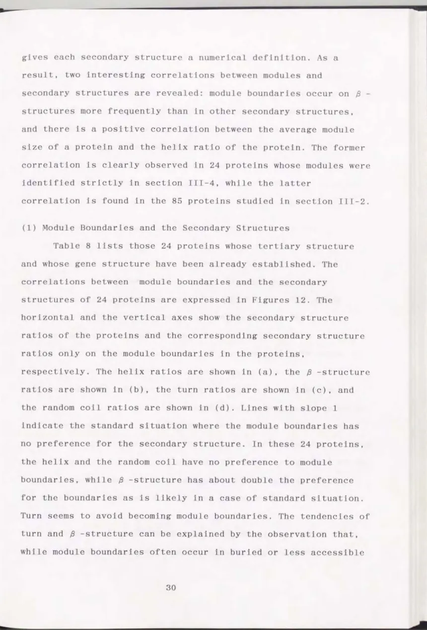 Table 8 lisLS  those  24  prote1ns whose  terllary  structurc  and  whose genc  slrucLure have been  already es む abllshed