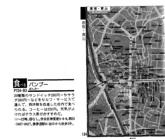 Figure  2a.  A  typical  Japanese  layout  of  spatial  description  in  the  guidebooks  (the  case  of 'Bamboo,'