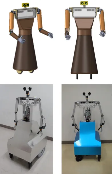 Figure 3-13 Developed mobile humanoid robot. 