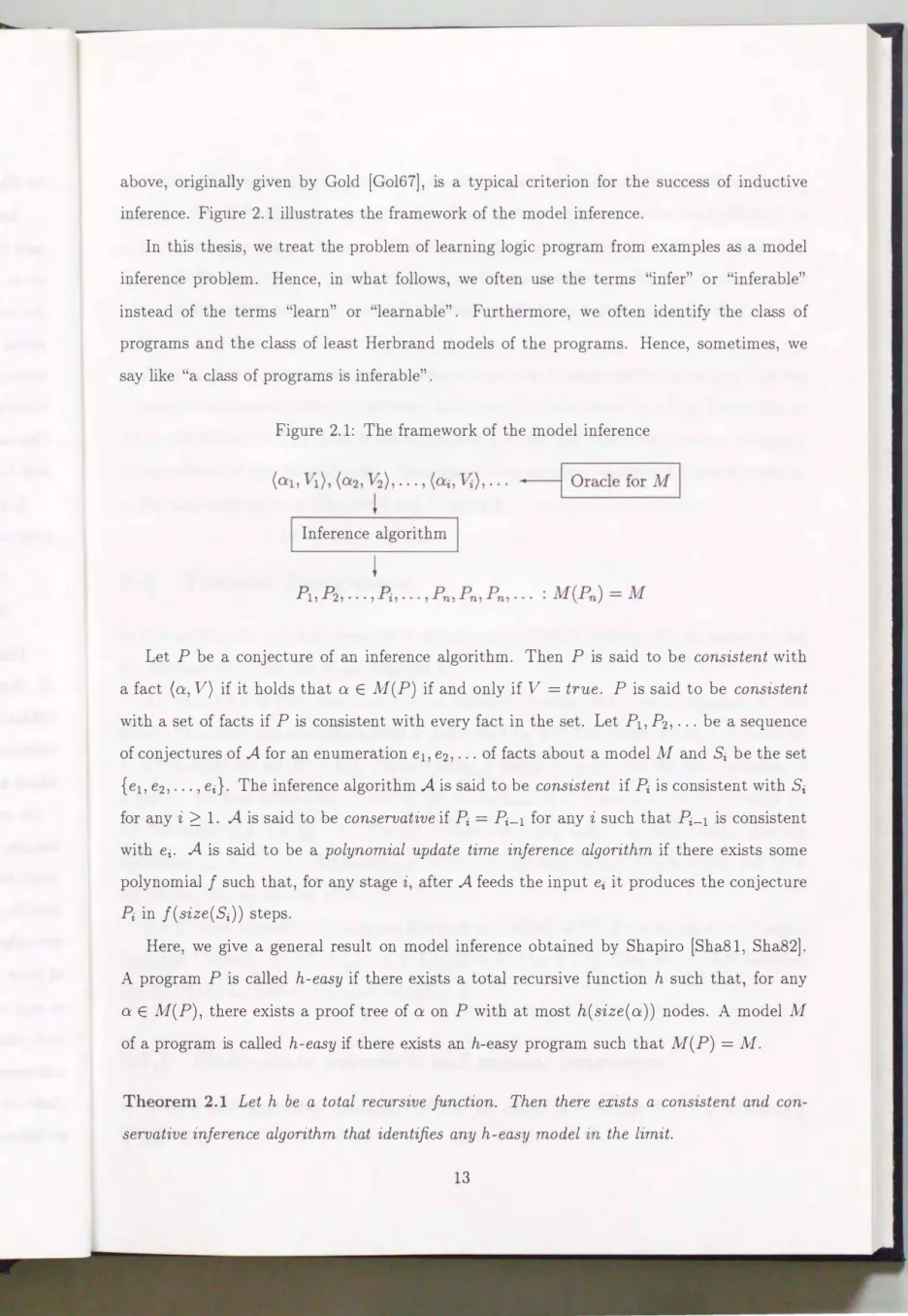 Figure  2.1:  The  framework  of  the  model  inference 