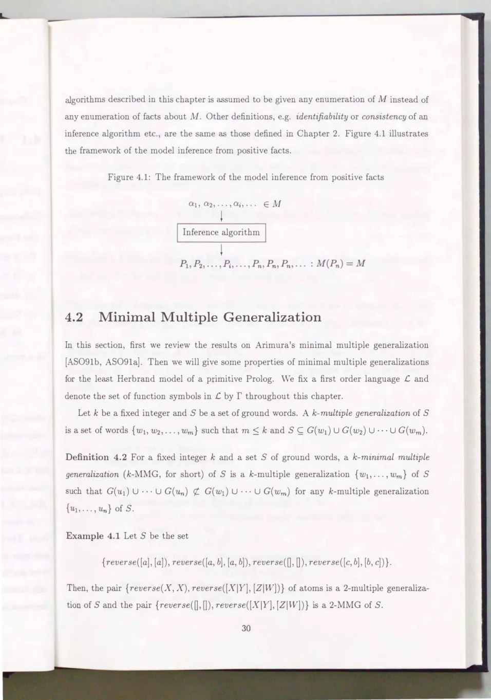 Figure  4.1:  The  framework  of  the  model  inference  from  positive  facts 