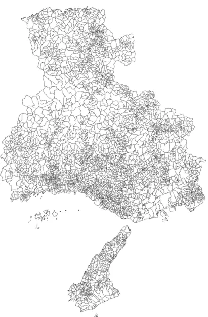 図 1-1 ．鳥獣害アン ー の対象とし 農業集落 図 2010 年農林業 ン 時の の 兵庫県内 4198 農業集落があ アン ー 県内各 を通 て調査を依頼し、各年度 10~3 月 各農 業集落の代表者 農会長や区長 が記入し の あ アン ー の項目 、主 集落 け 柵の設置や捕獲な の農業集落 け 鳥獣害対策状況と、動物種ごとの生息状 況や農業被害程度 関す の ついて設定してい 農業被害 ついて 、分 してい 動物種 ついて ほと ない 軽微 大 い 深刻 の 4 段階 回答す 形 式として 、 