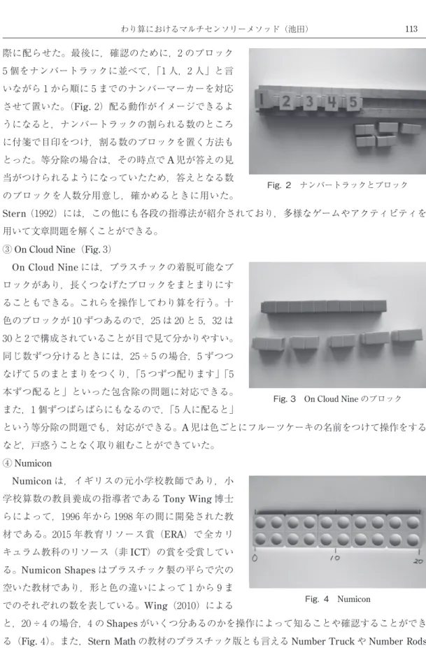 Fig. 2　ナンバートラックとブロック