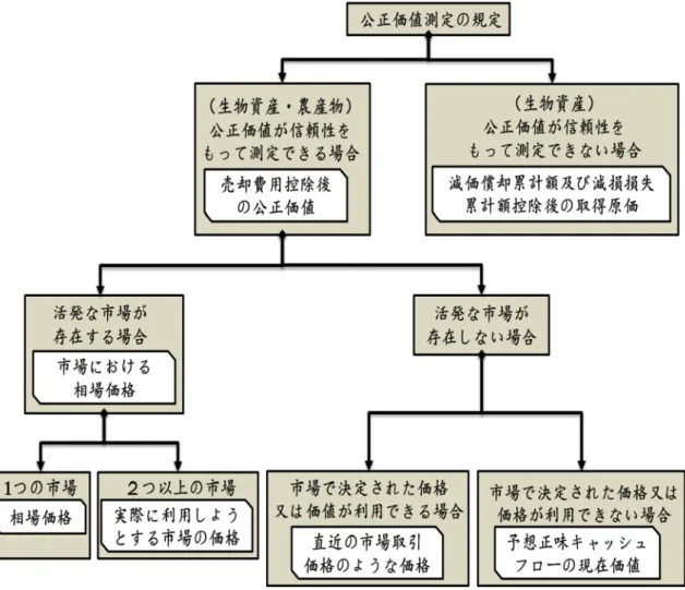 図表 12 IAS41 号における生物資産・農産物に関する公正価値の規定