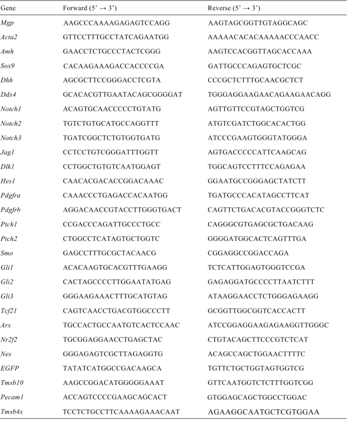 Table 2. Primers used for qRT-PCR analyses (Continued)  