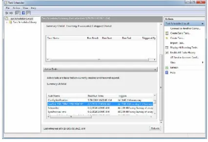 図 10：Windows タスクスケジューラ